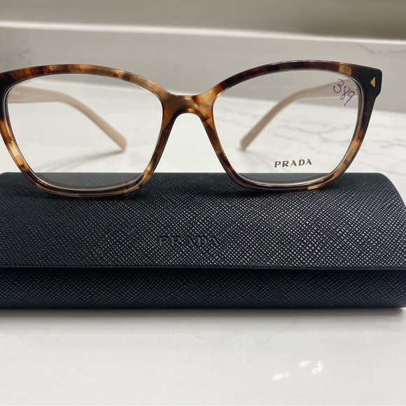 Prada eyeglass frame ladies pink and maroon.  Brand new never used - Picture 2 of 6